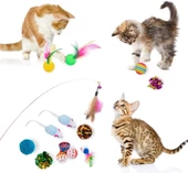 Kedi Oyuncak Seti 24 Parça Model 8 thumbnail 3