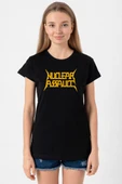 Nuclear Assault Lettern Siyah Kadın Tshirt thumbnail 1