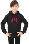 Blackpink Apt Siyah Çocuk 3ip Kapşonlu thumbnail 1