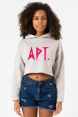 Blackpink Apt Grimelanj Kadın Crop Kapşonlu thumbnail 1