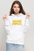 Nuclear Assault Lettern Beyaz Kadın 3ip Kapşonlu Sweatshirt thumbnail 1