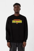 He Man Logo Siyah Erkek 2ip Sweatshirt thumbnail 1