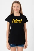 Fallout Lettern Siyah Kadın Tshirt thumbnail 1