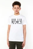 Dark Matter The Android Barcode Beyaz Çocuk Bisikletyaka Tshirt thumbnail 1