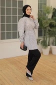 Desenli Tunik Gri - 20275.1778. thumbnail 4