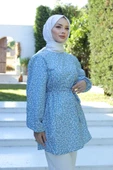 Desenli Tunik Mavi - 20275.1778. thumbnail 5