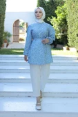 Desenli Tunik Mavi - 20275.1778. thumbnail 6