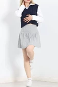 Pileli Etek Gri - 5028.148. thumbnail 8