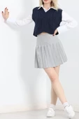 Pileli Etek Gri - 5028.148. thumbnail 7