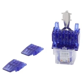 KEYSTONE JACK UTP CAT6 90 D BLUE-RED thumbnail 3