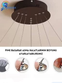 Serçe'den 3lü Genç Kız Odası Led Avize thumbnail 4