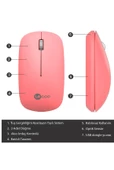 Lecoo Sessiz Kablosuz Mouse Pembe Ws214 3128 thumbnail 2