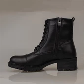 Muya Siyah Kadın Hakiki Deri Postal Bot thumbnail 3