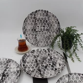 Snake 25 Cm Servis Tabağı Siyah thumbnail 1