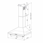 GL General GLD 022RK Rustik 60 cm Krem Davlumbaz thumbnail 2