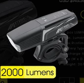 MOON FAR METEOR STORM PRO 2000 Lümen USB Şarjlı thumbnail 1
