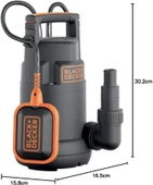 Black & Decker BXUP250PCE Temiz Su Dalgıç Pompa 250W thumbnail 4