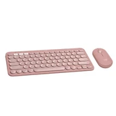 Logitech Pebble 2 Combo Blutooth Kablosuz Klavye Mouse Seti Pembe 920-012247 thumbnail 2