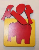 Ahşap Montessori Üçlü Puzzle thumbnail 6