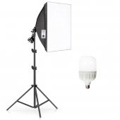 deyatech 50x70 softbox sürekli ışık tek duylu led lamba thumbnail 1