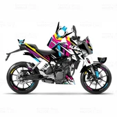 KTM Duke 200 Colors Design Sticker Seti thumbnail 1