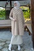 Arzu Triko Tunik Bej thumbnail 3