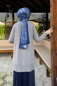 Bilge Triko Tunik Gri thumbnail 7