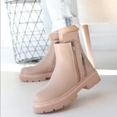 Menta Nude Cilt Fermuar Aksesuarlı Bot thumbnail 4