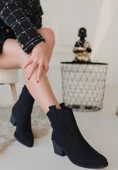 Akver Siyah Nubuk Topuklu Bot thumbnail 2