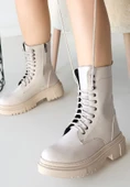 Caxa Bej Cilt Bağcıklı Bot thumbnail 1