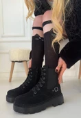 Boby Siyah Süet Bağcıklı Bot thumbnail 2