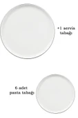 Kütahya Oslo 7 Parça Pasta Seti thumbnail 3