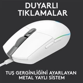 LOGITECH G G102 Lıghtsync Oyuncu Mouse Beyaz 910-005824 thumbnail 3