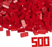 SIMBA 4118922 BLOX 500 RED 8 PIN BRICKS LOOSE-6 thumbnail 4