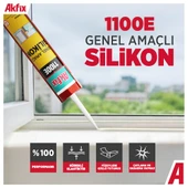 Akfix 1100E Silikon Şeffaf 280gr thumbnail 2
