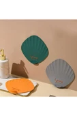 TİNEKE Deniz Kabuğu Desenli Kötü Koku Önleyici Silikon Mat Banyo Mutfak Lavabo Balkon Tıkaç Kapağı SİYAH thumbnail 2