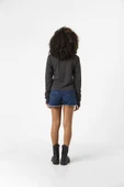 Dark Matter The Android Barcode Füme Ekstra Uzunkol Sweatshirt thumbnail 4