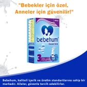 Bebehum 3 Numara Devam Sütü 9-12 Ay 400 gr x 10 Adet thumbnail 3