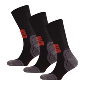 Thermoform Running Çorap Unisex 3'lü Paket Siyah thumbnail 1