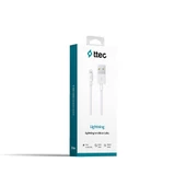 Ttec Lightning Kablo Beyaz 1M - 2DK7508B thumbnail 2