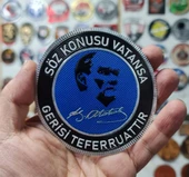 ATATÜRK - SÖZ KONUSU VATANSA   - Arma - TPU Patch thumbnail 2