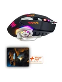 Polosmart PGM24 Kablolu Gaming Mouse + Mouse Pad thumbnail 3