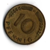 Almanya 10 Pfennig 1968-G (mp1842) thumbnail 2