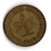 Almanya 10 Pfennig 1969-J (mp1843) thumbnail 2