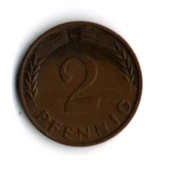 Almanya 2 Pfennig 1962-G (mp1849) thumbnail 2