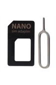 WOZLO Nano Sim Kart Adaptörü 2 Adet thumbnail 1