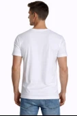 Erkek Elastanlı Beyaz T-shirt 954 thumbnail 3