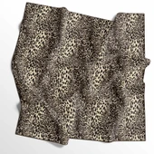 Leopar Desenli Soft Pamuk Eşarp - 04487 thumbnail 3