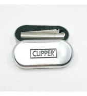 Clipper Metal Taşlı Gümüş Çakmak thumbnail 3