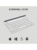 Lenovo Lecoo BK100 Beyaz Bluetooth Klavye thumbnail 3
